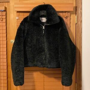 Super Soft Hudson Fur Puffer Crop Jacket